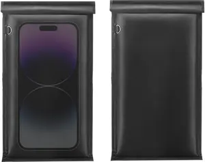 Go Dark 2 Pack Military Grade Waterproof Anti-Theft Signal Blocking Pouch with Magnetic Closure for Cell Phone Case Faraday Bags for Phones