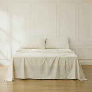 Lush Decor Sophie Cotton Sheet Set 3 or 4 Piece Twin/Full/Queen/King Bed Sheets - Boho Medallion - Damask Print - Vintage Glam Decor