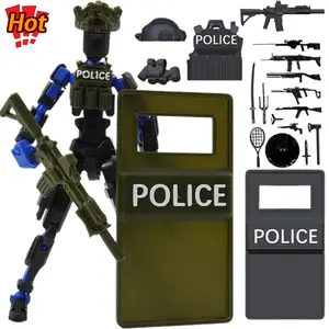 Special Police Assault Team T13 Action Figure Set — NovaT-13 Titan13 Multi-Joint Movable Robot Toy for Gaming Enthusiasts, Desktop Display Collectible 【Completed assembly model】