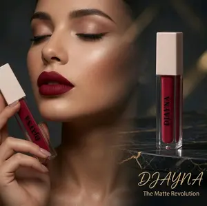 DJAYNA Matte Lipstick Long Lasting Everyday Wear Cosmetic Matte Finish for Sleek Polished Look Enhances Natural Beauty - Velvet Makeup