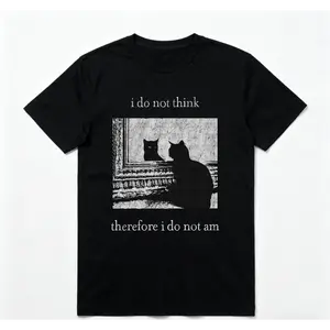 Men's 90s Vintage Goth Aesthetic 100% Cotton Short-Sleeve T-Shirt - 180g Round Neck Unisex Crewneck, Funny Graphic Streetwear Top, Tropical All-Seasons Student Gift, COD Eligible, Shortsleeve, Tshirt