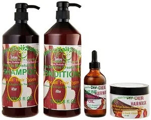 CHEBE Hair Growth Treatment- Set of 4 in 1- Shampoo- Conditioner-Oil & Hair Mask Leave in Conditioner-for Hair Growth-Hair Thickening- Willow bark oil- Castor Oil- Mango Butter-Shea Butter-Tea Tree-Willow Bark