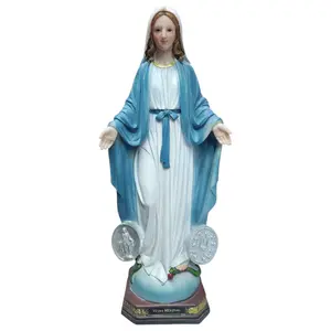 Virgen La Milagrosa 16" Inches Tall Mother Mary Estatua Brand New Religious Decor
