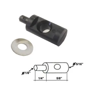 Gordon Glass® Nylon Hinge Pin Kit 5/16" Dia. for Continuous Hinge Framed Shower Enclosure, Barrel Length 5/8"