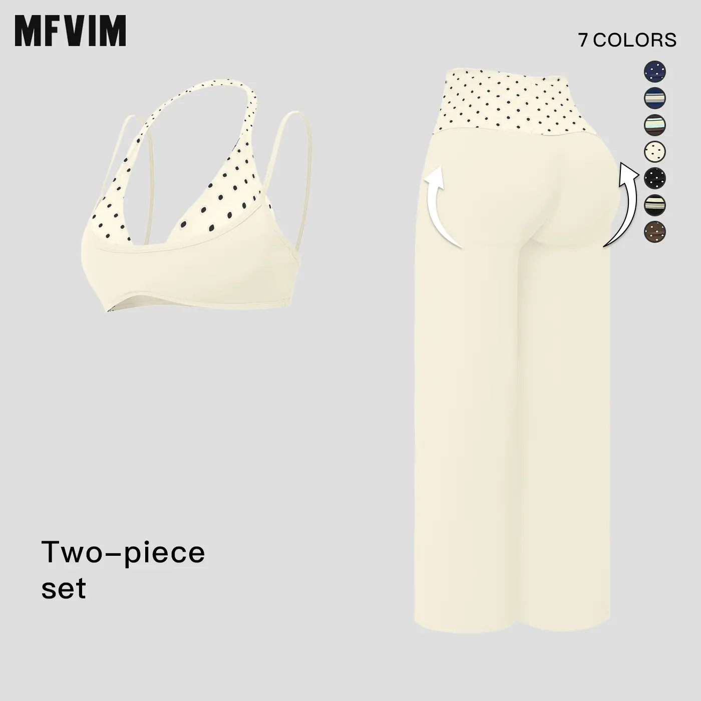 MFVIM women’s halter yoga set — breathable “naked feel” fitness bra and high-waisted wide-leg athletic pants, two-piece slim-fit training workout apparel