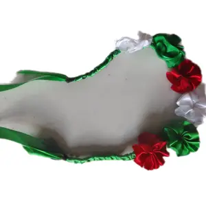 diademas de liston mexicanas de tres colores