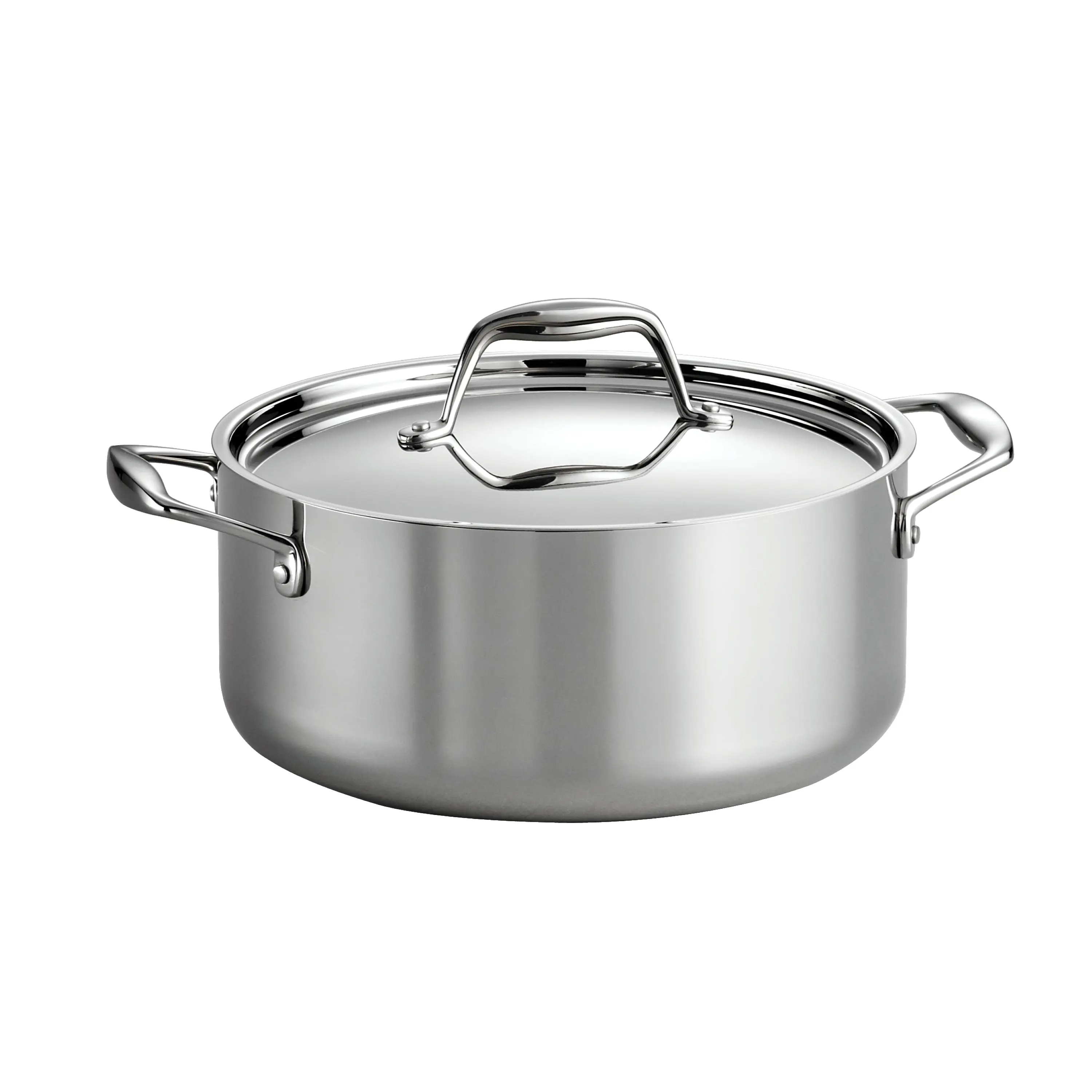 Signature 5 Quart Tri-Ply Clad Stainless Steel Covered Dutch Oven
