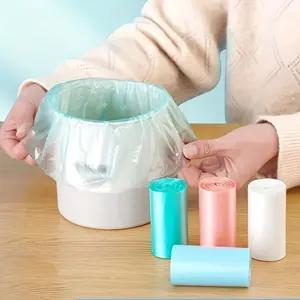 60pcs Mini Trash Bags Pack, Home Office Desktop Waste Bin Liners, Outdoor Camping Small Garbage Bags, Compostable Pet Poop Disposal