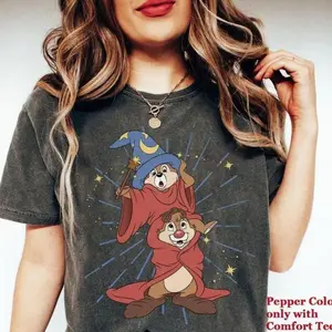 Chip N Dale Costume Cartoon Sorcerer Funny Gildan T-Shirt, Double Trouble Tee, Gift for him/her, Trending 26