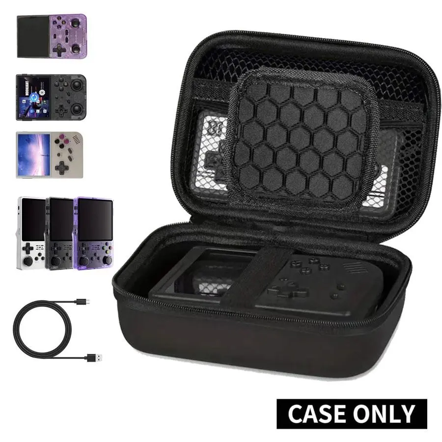 Retro Handheld Game Console Daily Storage Case (Case Only), Lightweight Handheld Game Console Storage Holder Organizer, Android Game Console Carrying Bag Compatible with RG353V/ RG35XX/RG353VS