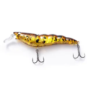 Colorful Artificial Shrimp Fishing Lure, Torpedo Fishing Lure, 1 Count Bionic Shrimp Fishing Bait with Hook, Fishing Accessories for Outdoor Fishing