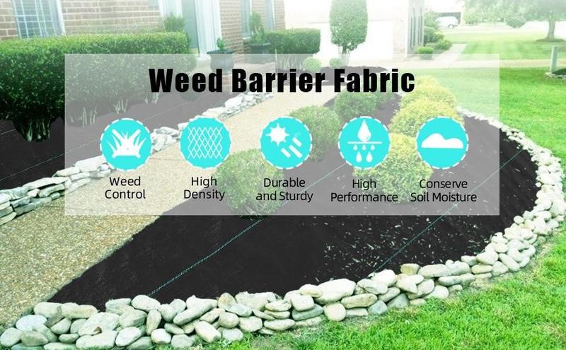 GARVEE Heavy Duty 3.2oz 6.5ft x 330ft Weed Block Landscape Fabric