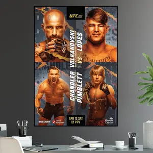 UFC 314 Alexander Volkanovski Vs Diego Lopes Championship Title Paddy Pimblett Michael Chandler Fight Poster Ultimate Fighting Greatest