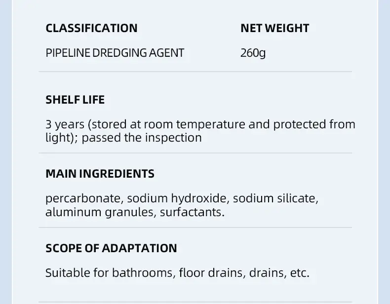 Product Introduction of Lanwexy-Powerful Pipe Dredging Agent for Kitchen and Toilet Pipelines - Dissolves 200+ Blockages and Kills 99% of Bacteria 15