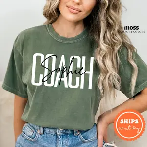 Personalized Coach Shirt - Custom Coach Gift - Cheer Coach Tshirt - Coach Name Shirt - Gifts for Coach Game Day Shirt - Coach Gifts