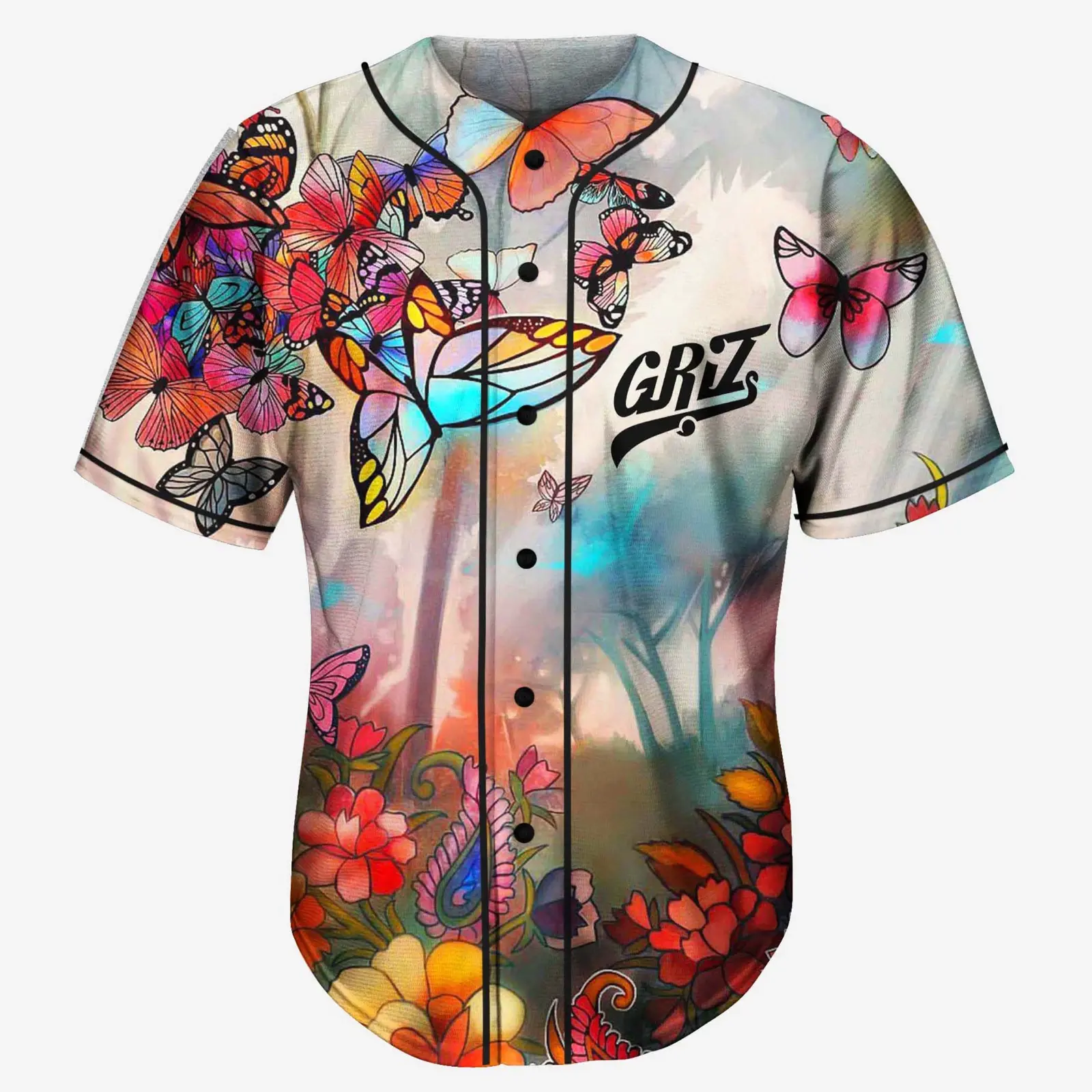 Griz heaven butterflies rave jersey