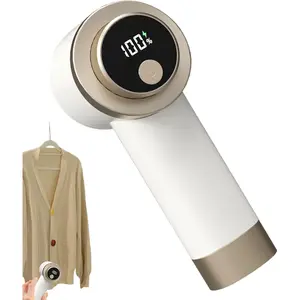 Digital LED Display Lint Fabric Shaver - Compact Form, 3-Gear Sweater Defuzzer & Clothing Pilling Remover, Portable Small Unit for Home Furniture, Garments, Three Gears