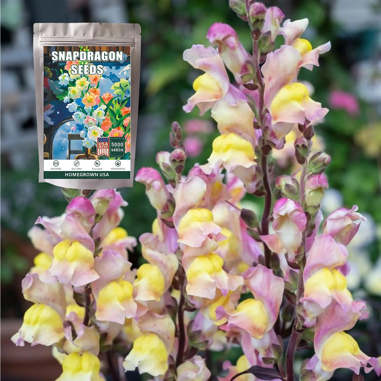 5000 Seeds Snapdragon Flower Seed Antirrhinum Antirinca Mixed Annual  Oriental Lanterns Snapdragon Flower Seed Mix for Planting - TikTok Shop