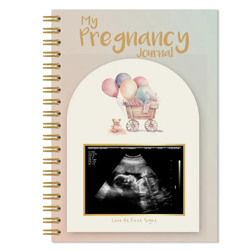 82pages Pregnancy Journal Memory Book, Organized pregnancy announcement kay,Pregnancy Book for Gift,Pregnancy Journals for New Moms,Pregnancy Announcements with Sonogram Photo, Mom Book Diary,Through Third Trimester Milestone Tracker