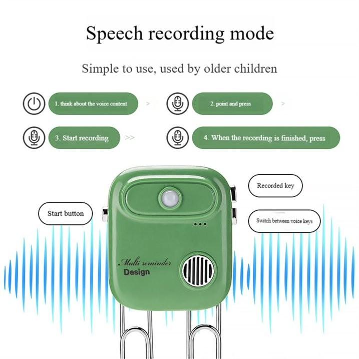 Outgoing Reminder Device, Smart Voice Home Reminder Device, Anti-Forget Key Carrying Device for the Elderly, with Sensing Function (exclude battery)