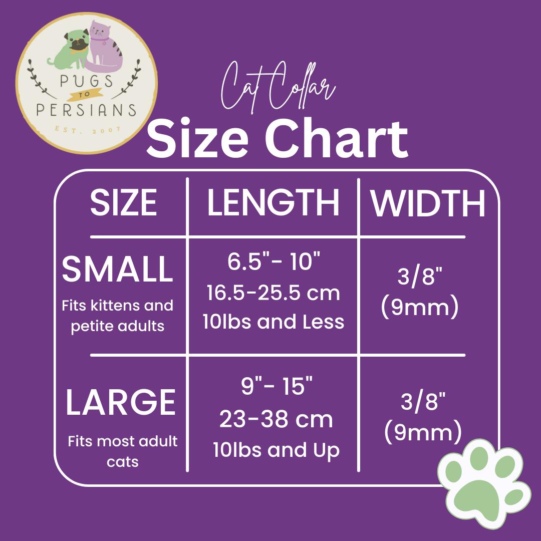 Colorful Red and Green Apples on White Safety Breakaway Cat Collar with Jingle Bell & Charm by Pugs2Persians Harvest Teacher