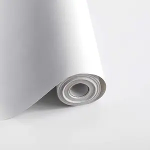 118"x17.7" Peel and Stick Wallpaper White Contact Paper Waterpoof Self Adhesive Decorative Contact Paper Vinyl Roll for Wall Kitchen Wallpaper for Bedroom
