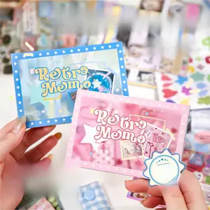 2 types, 1 type with 30 full cut adhesive sticker sheets, themes including animals, text, food, multiple patterns, minimalist style, coated paper PVC double materials, DIY journal decoration scrapbook stickers pack