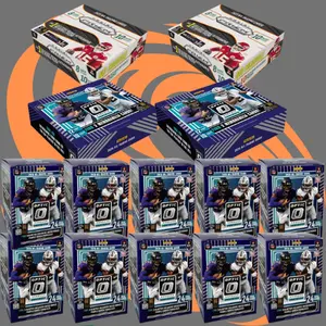 NFL Pick Your Team Break DUTCH AUCTION- (2) 2025 PRIZM NO HUDDLE BOXES, (2) 2025 OPTIC PREFERRED HOBBY BOXES, (10) 2025 OPTIC BLASTERS