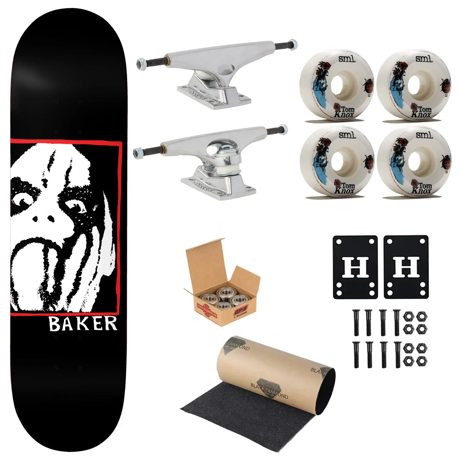 Baker Premium Complete Skateboard Brooker Steel Dreams B2 8.5" Ft. Krux/SML/Independent
