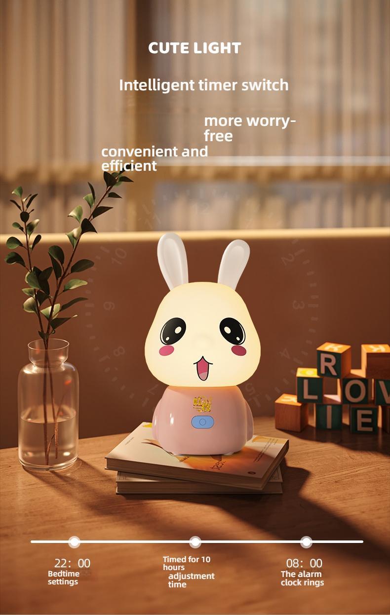 Cute Bluetooth Night Light with App Control - Stepless Dimming, Timer, Colorful Light, Bluetooth Music, Ideal for Sleep & Gift Giving, Perfect for Kids and Bedrooms