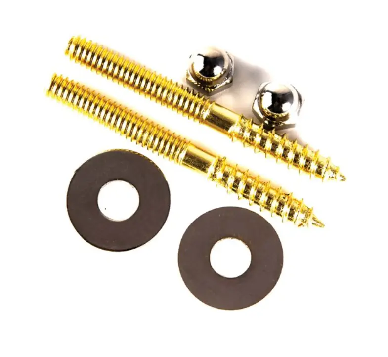 Closet Bolt Kit Screw Type 3-1/2" x 1/4" Pack of 10 for Secure Fastening in Closet Installations