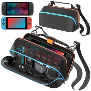 Switch 2 Crossbody Bag, Holds Joycon 1/2, Ac Adapter, 14 Game Card Slots, Portable Travel Handbag, Compatible with Sw Oled