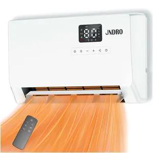 Smart Wall Heater, 1500W Fast Heating Electric Space Heater for Indoor Use, Wall Mounted Panel Heater with Oscillation Modes, 24-Hour Timer Overheat Protection for Bedroom, Bathroom, Office