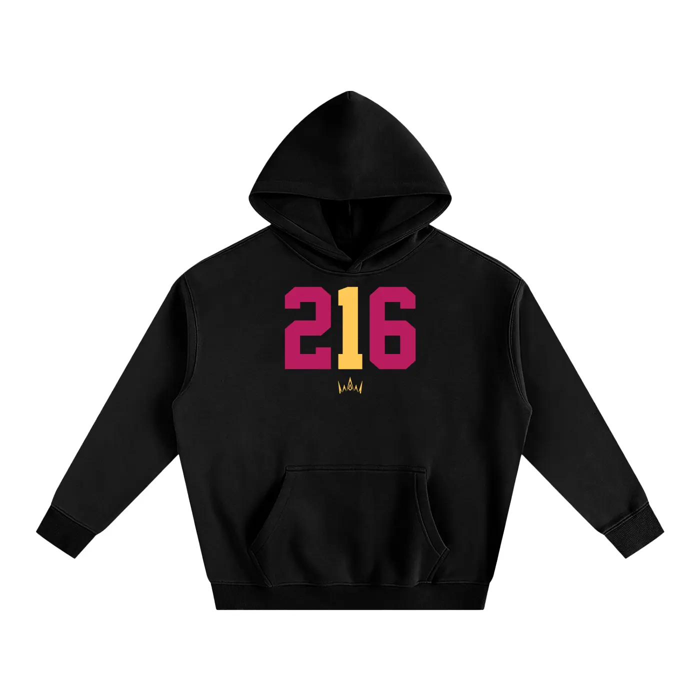 Heir 216 Oversized Hoodie with Front Graphic and Hood, Ideal for Casual Wear - Tops, Sweatshirts