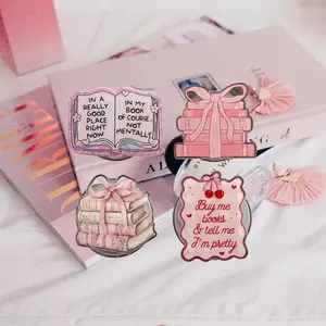 Coquette Pink Ribbon Kindle Grip | Aesthetic Bookish Griptok Clear E-Reader Stand Holder for Kindle iPhone