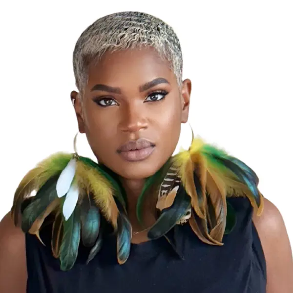 MISMATCH - MY FEATHER EARRINGS STYLISH CHIC ELEGANT