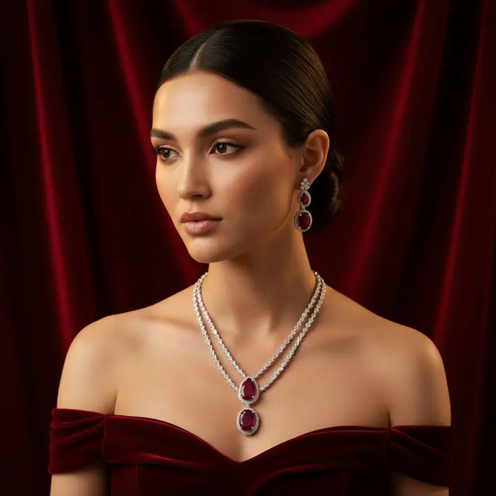 Moon Light Ruby Set