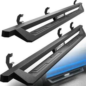 YITAMOTOR Drop Running Boards Compatible with 2019-2024 Chevrolet Silverado/GMC Sierra 1500 Crew Cab & 2020-2024 Chevrolet Silverado/GMC Sierra 2500HD 3500HD Crew Cab, Black Powder Coated Nerf Bars