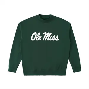 Ole Miss Drop Shoulder Crewneck Sweatshirt - Retro Green
