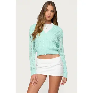 Haisley Cable Knit Cardigan Haisley Cable Knit Cardigan