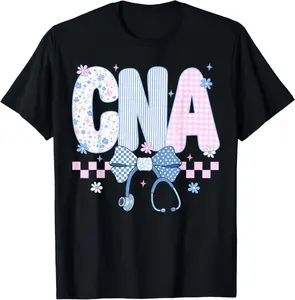 Floral CNA Certified Nursing Assistant Nurse Women T-Shirt