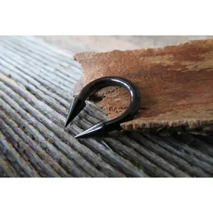 12G 10G 8G 6G Black IP Horseshoe Surgical Steel Spike Barbell Piercing 12G (2.0mm) 10G (2.5mm) 8G (3.0mm) 6G (4.0mm)