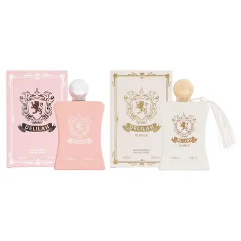Bundle of Royal Fragrance Delilah and Delilah Blanca Eau de Parfum Natural Spray Perfume for Women 85ml/2.8fl.oz. - Fragrance for Women
