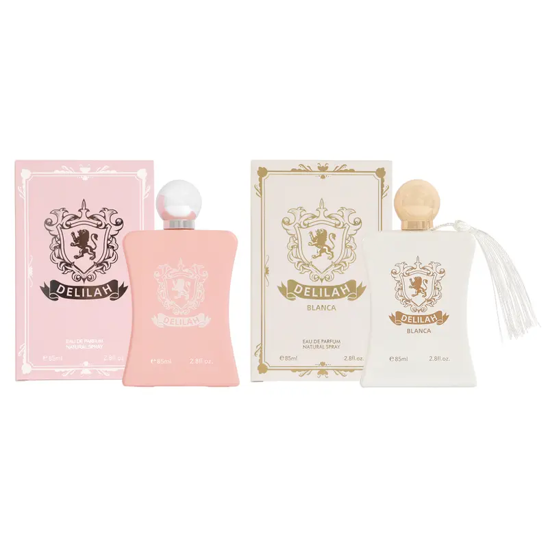 Bundle of Royal Fragrance Delilah and Delilah Blanca Eau de Parfum Natural Spray Perfume for Women 85ml/2.8fl.oz. - Fragrance for Women