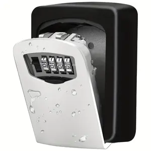 One high-security key storage box, designed for outdoor wall installation, with a lock and cover. Made of durable plastic, a Security Safe Box, suitable for homes, vehicles, hotels, and emergencies. This key box is perfect for traveling.
