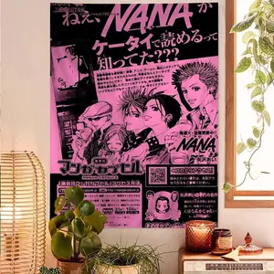 Japanese Classic Anime NANA Cartoon Tapestry Bohemian Wall Tapestries Mandala Wall Hanging Sheets
