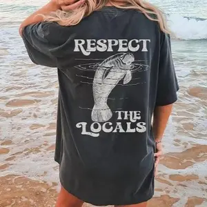 Vintage Respect The Locals, Save The Manatee T-shirt, Sweatshirt, Hoodie 2 Sides