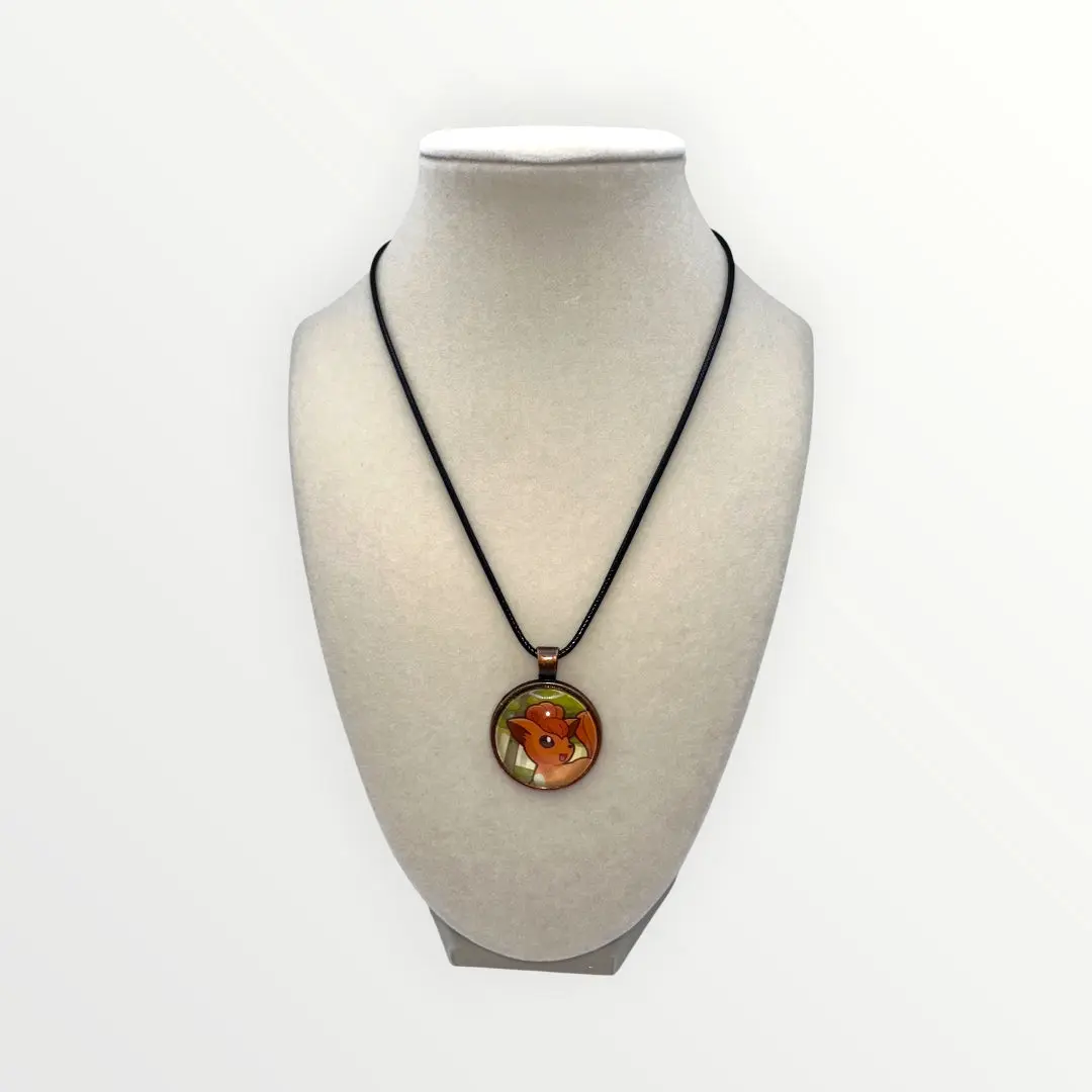 Vulpix Trading Card Necklace