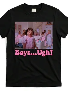 Funny Valentine's Day Little Rascals Graphic-Shirt - Ugh! Retro Streetwear Unisex Tee, Round Neck Short Sleeve Shirt Adults, Washable Casual Top
