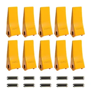 VEVOR Excavator Bucket Teeth with Pins, 7 Pack 684447 Bucket Tooth Set Fits 5/8 - in Buckets Edge, Heavy Duty 7.34 in Bolt on Digging Buckets Teeth Replacement for Skid Steer Mini ExcavatorVEVOR Super Brand Day